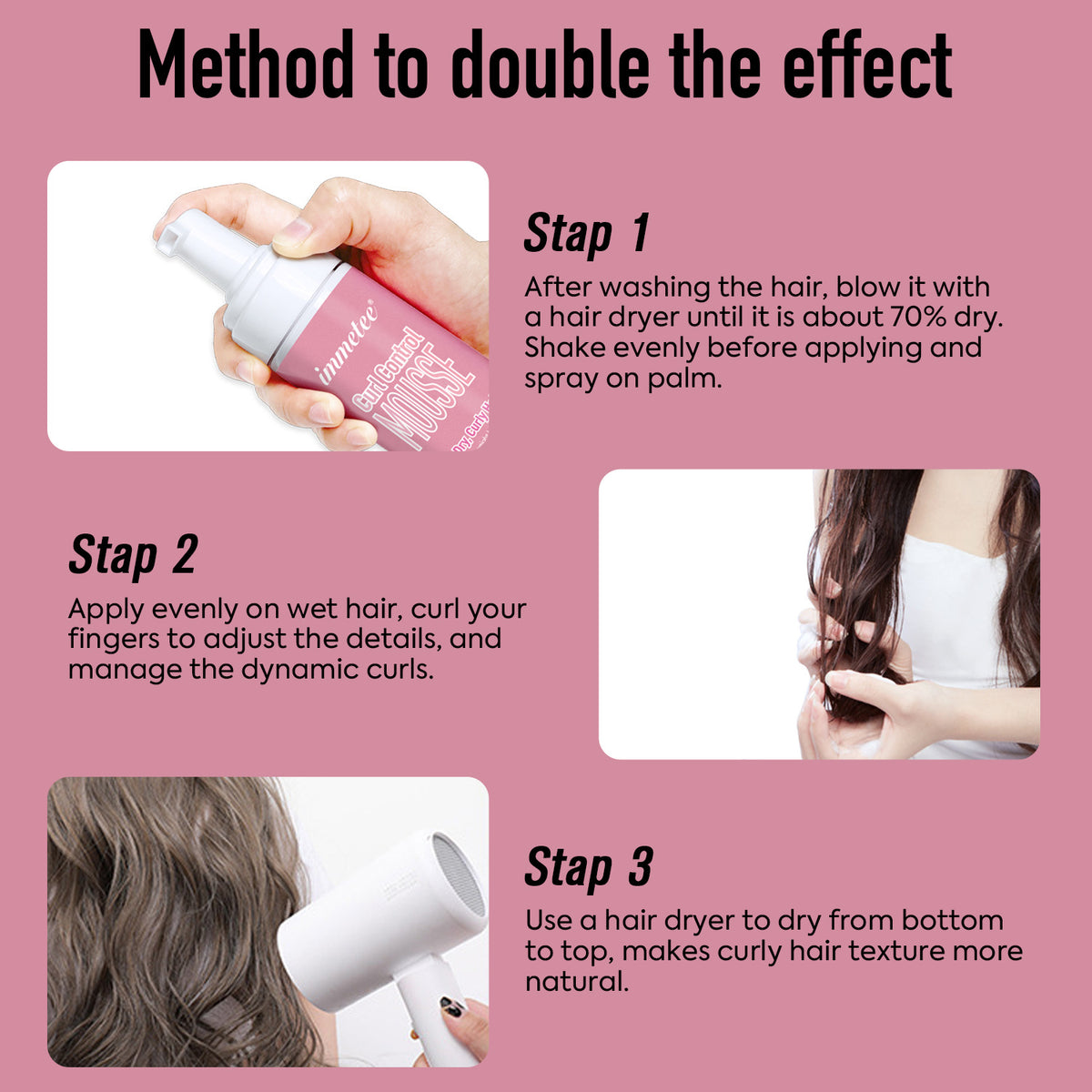 Mousse Rizador Hidratante — Rizos Definidos y Sin Frizz