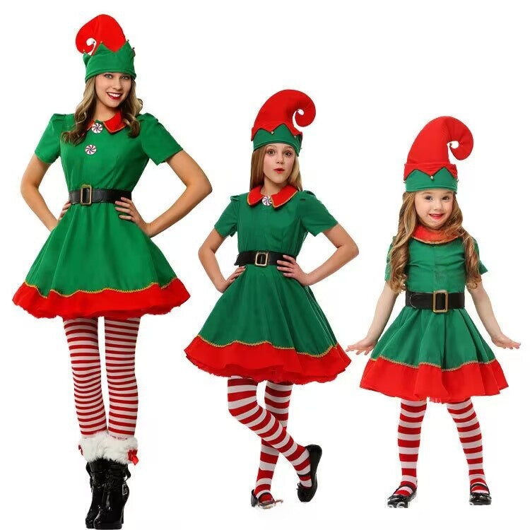 Disfraz de Elfo Navideño – Tallas para Niños y Adultos