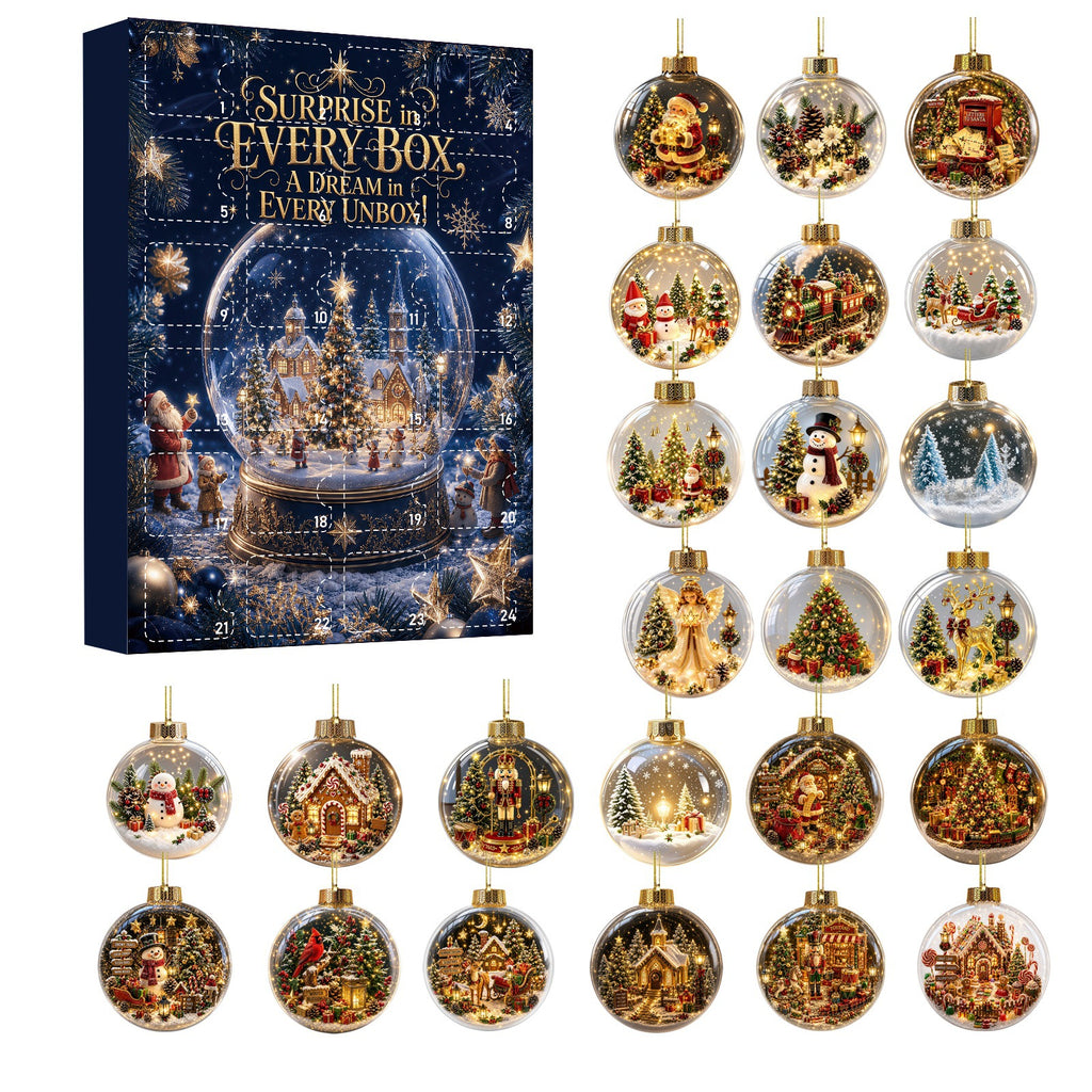 Calendario de Adviento Sorpresa con Adornos para el Árbol