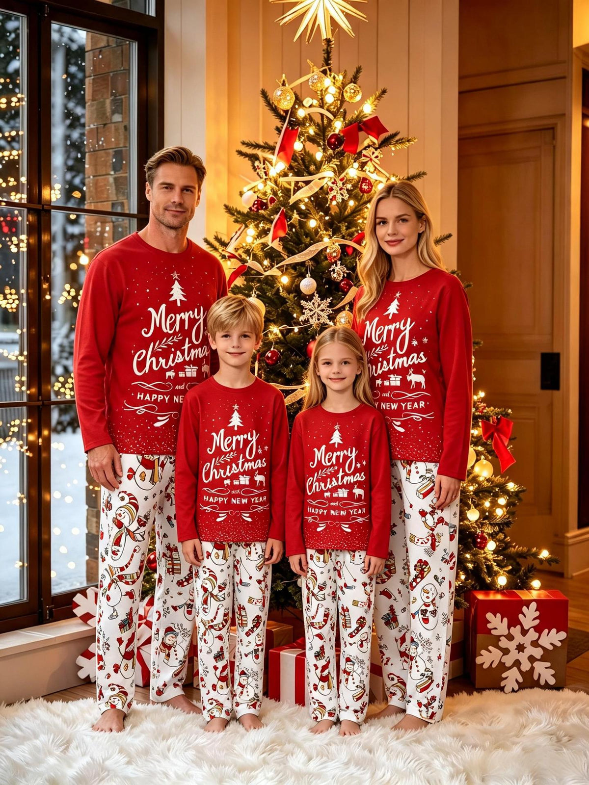 Pijamas Navideños a Juego para Toda la Familia