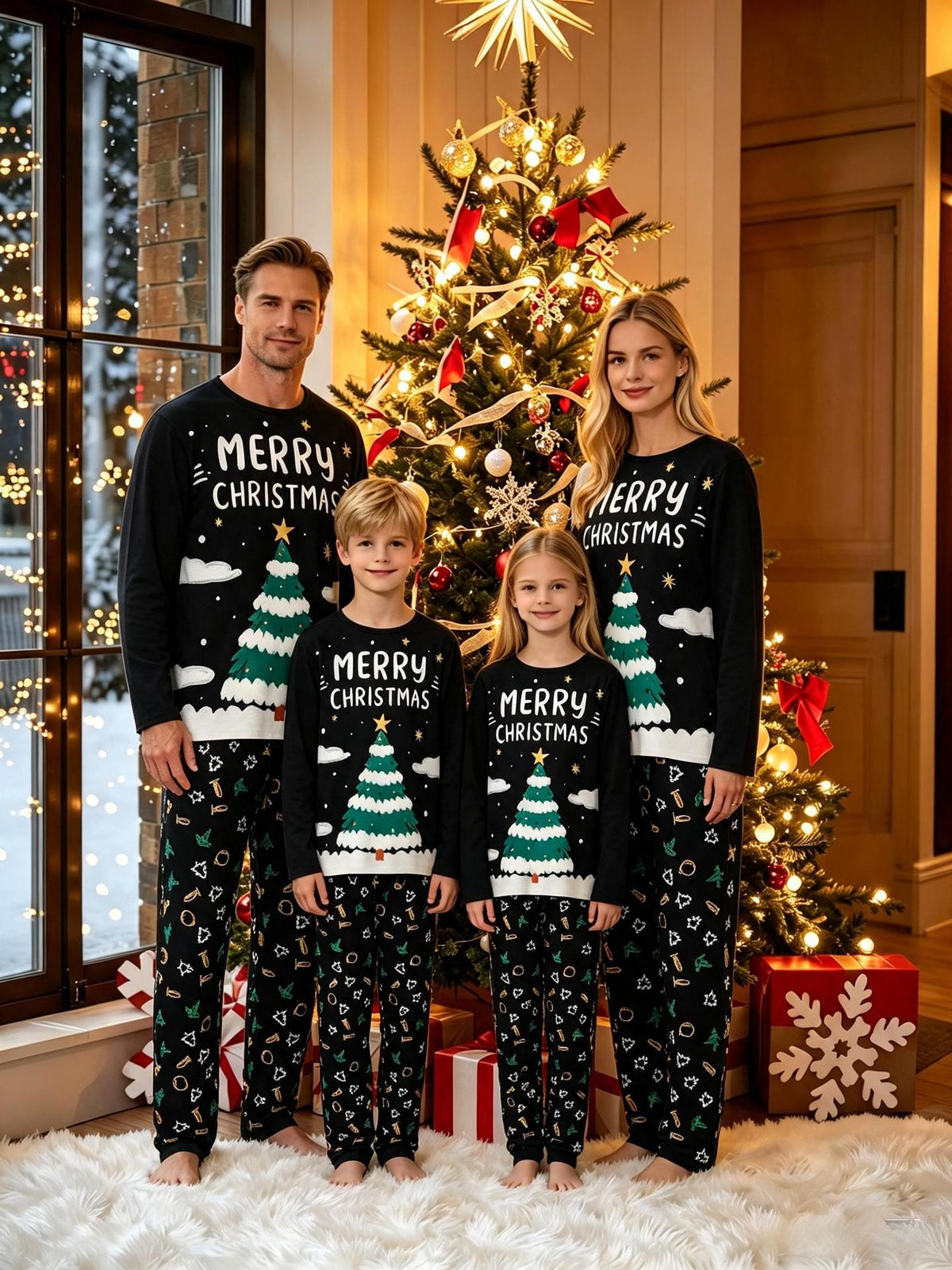 Pijamas Navideños a Juego para Toda la Familia