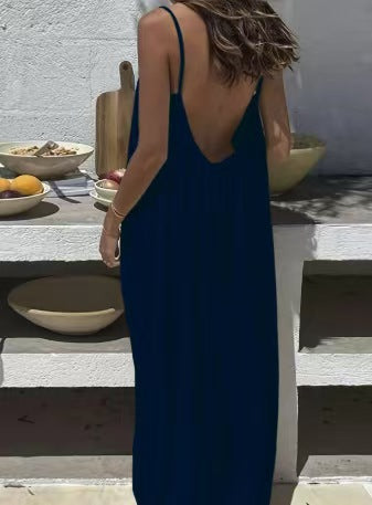 Strappy Backless Long Dress