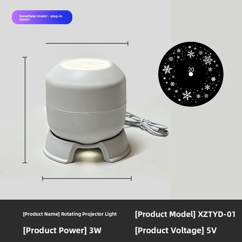 Proyector de Copos de Nieve Giratorios – Interior y Exterior