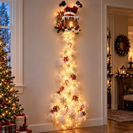 Silueta Luminosa Mágica de Navidad para Pared