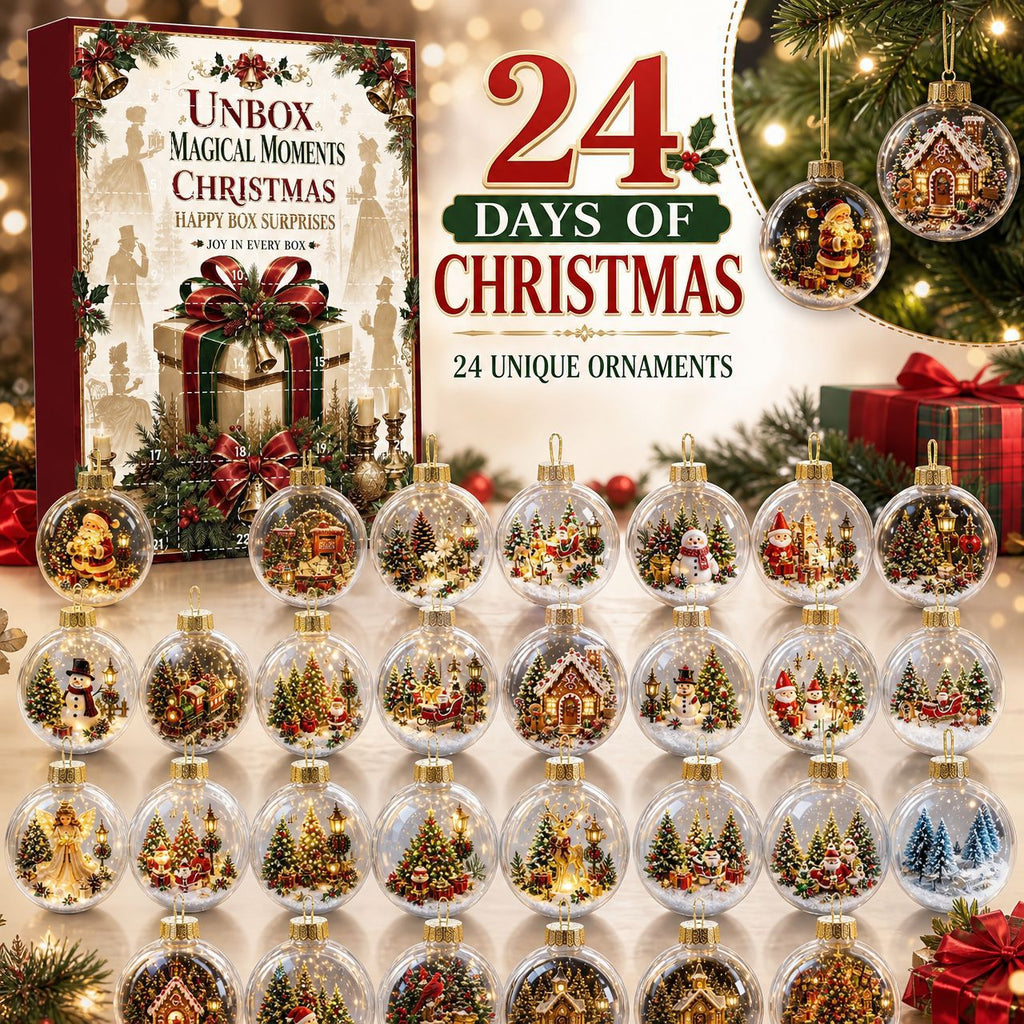 Calendario de Adviento Sorpresa con Adornos para el Árbol