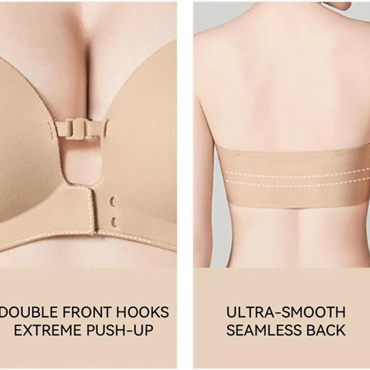 Sujetador Push Up Multiposición — Sin Tirantes y con Efecto Realce