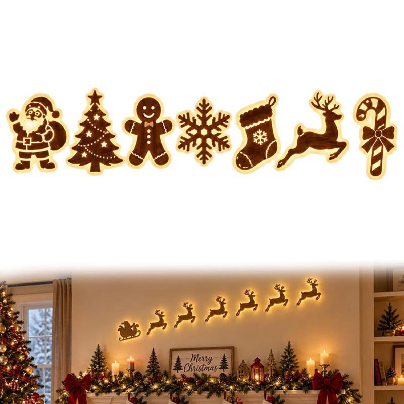 Cuadro Luminoso LED de Navidad para Pared