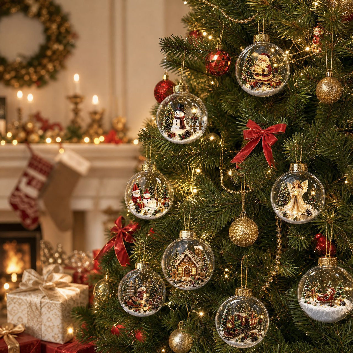 Calendario de Adviento Sorpresa con Adornos para el Árbol