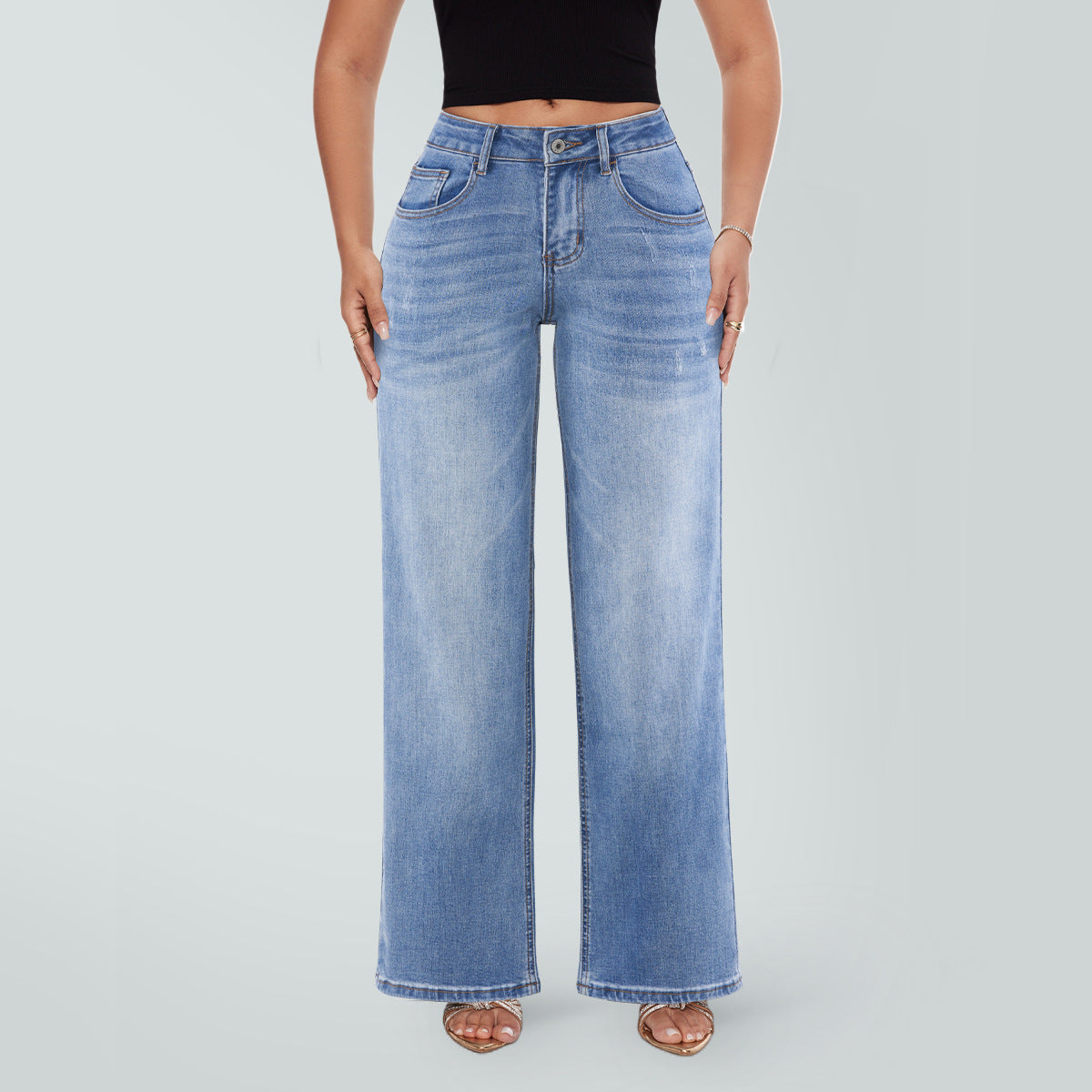 Vaqueros Wide Leg de Tiro Alto — El Denim que Estiliza tu Figura