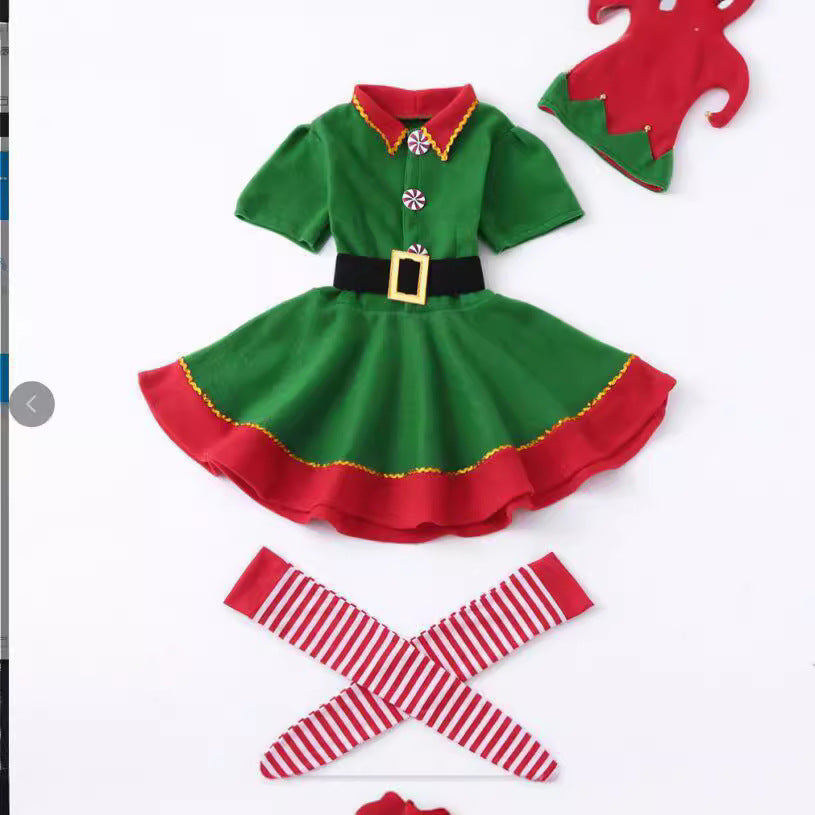 Disfraz de Elfo Navideño – Tallas para Niños y Adultos