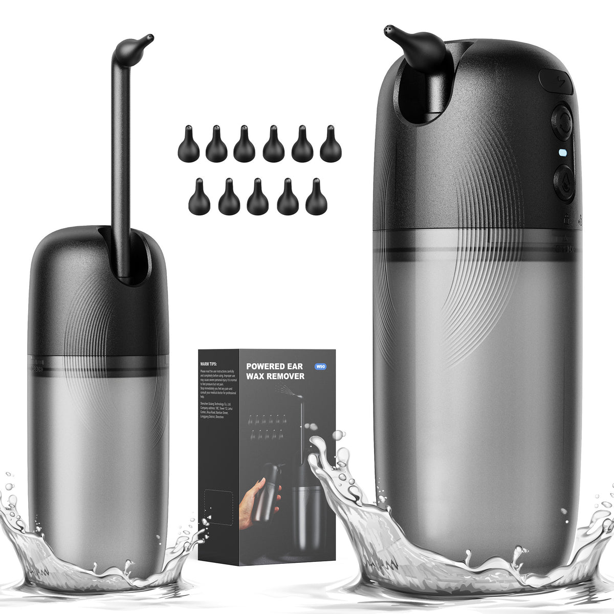 Electric Ear Washer with Adjustable Nozzles