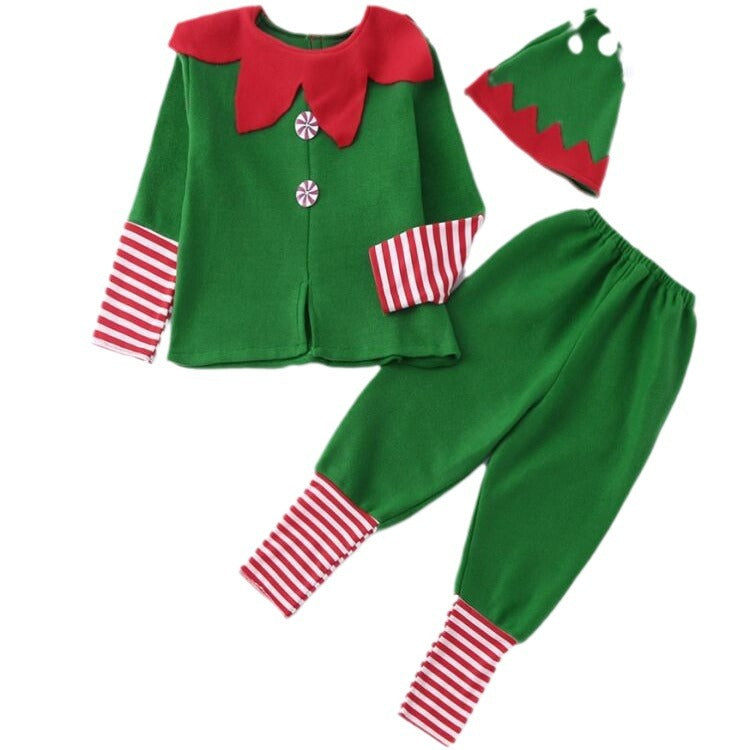 Disfraz de Elfo Navideño – Tallas para Niños y Adultos